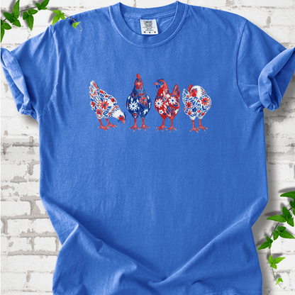 Patriotic Wildflower Chicks T-Shirt