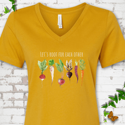 Let's Root V-Neck Tee