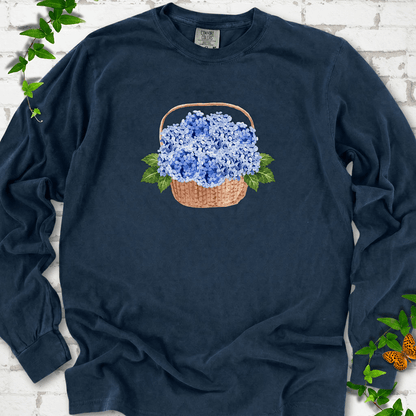 Hydrangea Basket LS T-Shirt