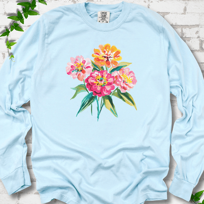 Cutting Garden Zinnias LS T-Shirt